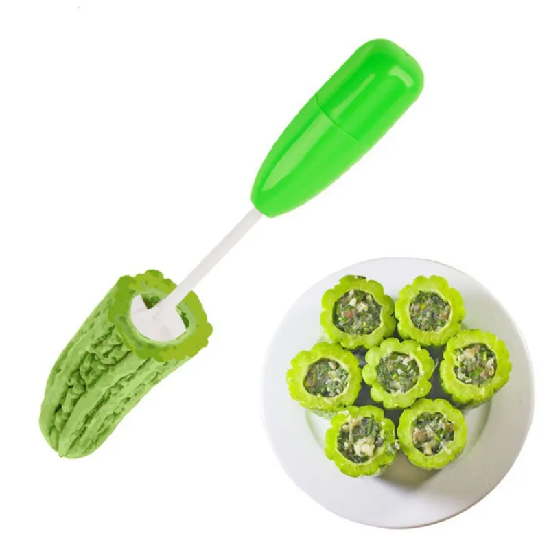 Veggie proptrækker Udskærer Sæt Vege Bor Grave Device Corer Grøntsagsspiralskærer Spiralizer Køkken Gadget — image 2