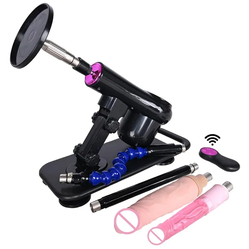 vibratore telescopico automatico della macchina dell'amore che spinge la macchina del sesso con diversi giocattoli allegati al dildo Giocattoli del sesso — image 19