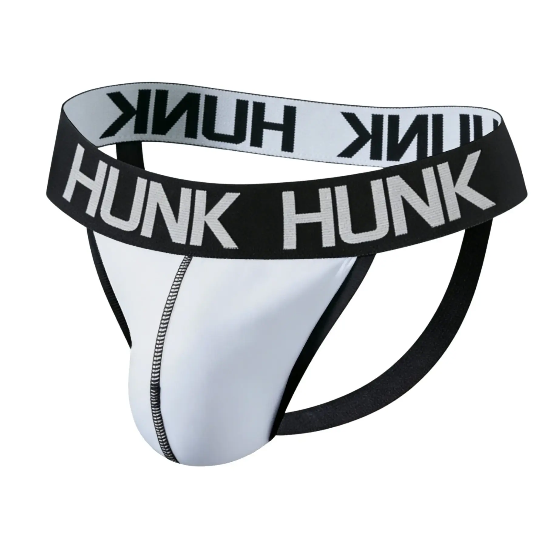 Męskie HUNK sportowe Jockstrap Performance Jock stringi odprowadzające wilgoć oddychająca bielizna treningowa z niskim stanem stringi bez pleców — image 4