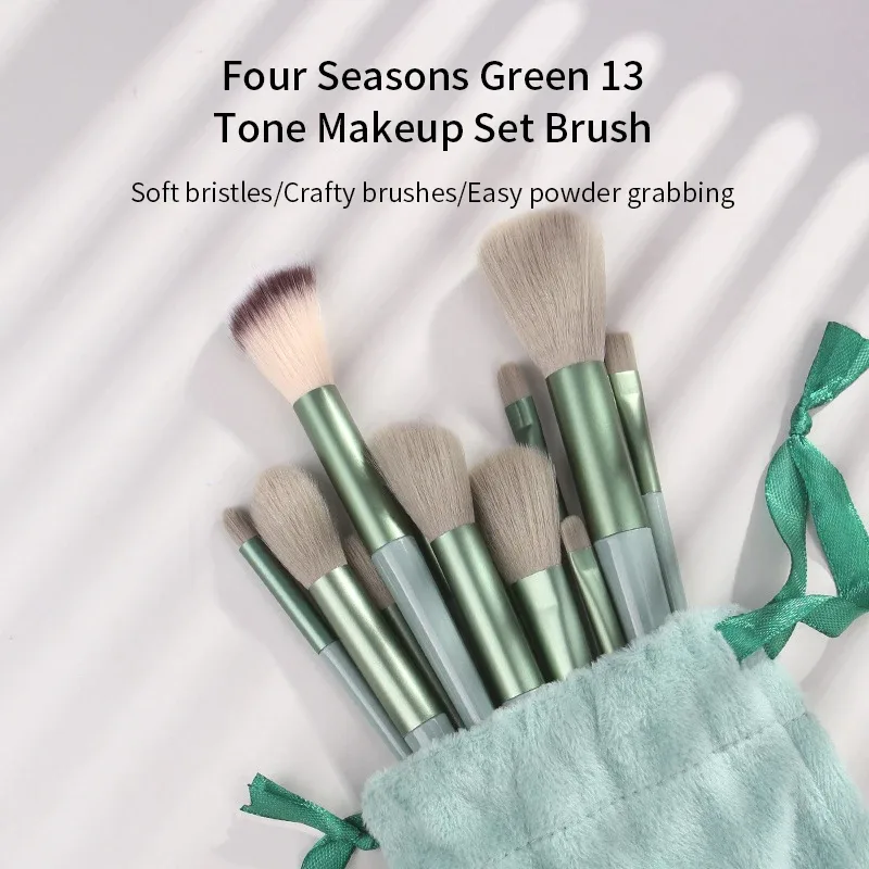 Sada 13ks štětců na make-up Fluffy Soft for Beauty Cosmetics Foundation Blush Eyeshadow Kabuki Blending Makeup Brush Tools — image 4