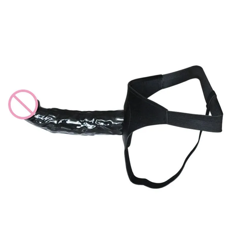 Strap on Dildo Reuseable Lesbian Anal Dildo Enlarge Cock Erection Elastic Harness Impotence ED Penis Couples Dick Sex Toy Adult — image 3