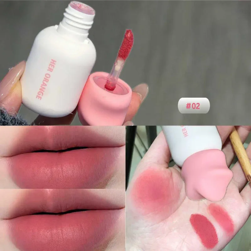 Herorange Soft Matte Lip Mud Tidak Mengeringkan Pakai Lama untuk Ulang-alik Harian dengan Harga Berpatutan
