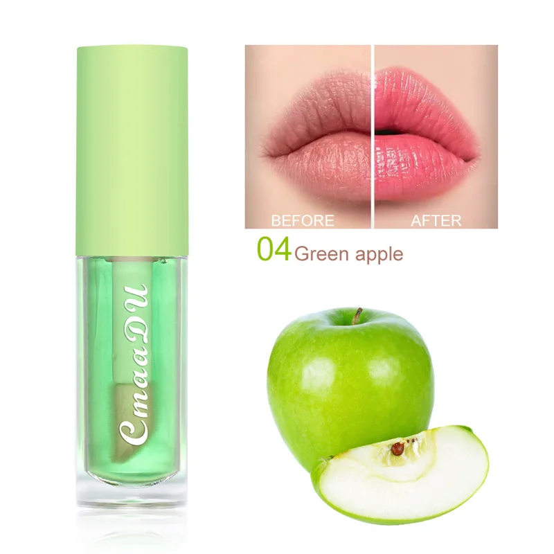 Fruit Color Changing Lip Gloss Strawberry Lip Oil Moisturizing Reduce Lips Line Liquid Lipstick Waterproof Jelly Plump Lips Care — image 10