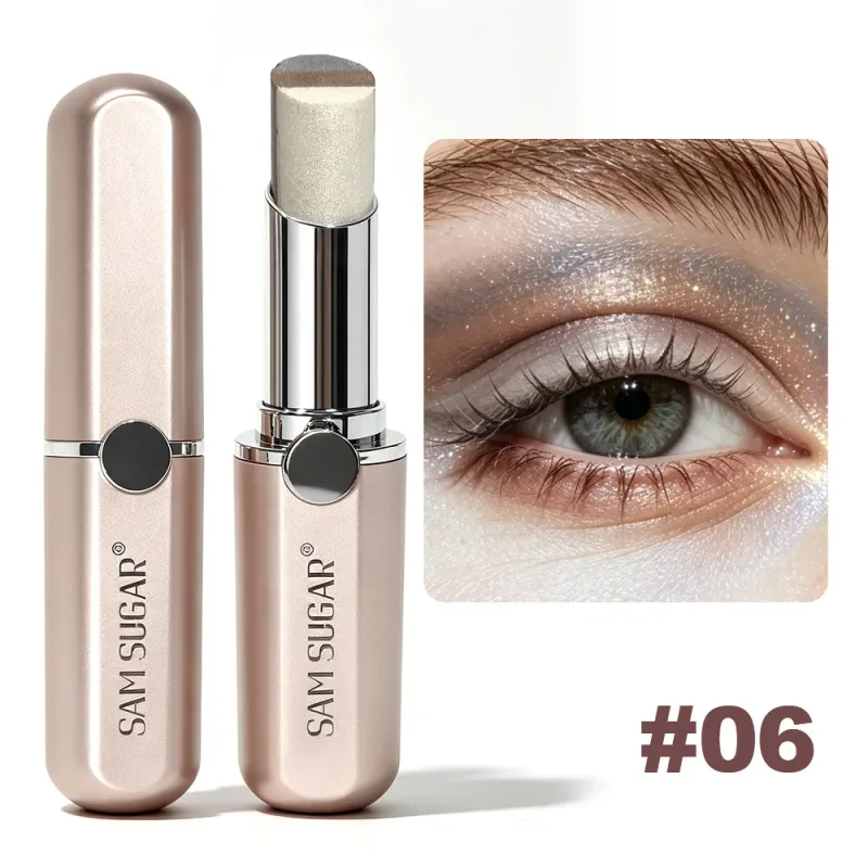 Aegyo Sal Aufhellender Highlighter-Lidschatten-Make-up, 3-Farben-Farbverlauf-Perlglanz-Lidschattenstift, wasserfest, weicher Glanz, Schimmer — image 9