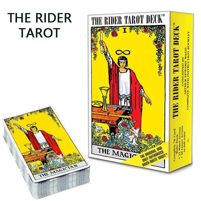 Englisch/Spanisch Version Klassiker The Rider Tarotkarte Vorhersage Weissagung Brettspiel Spielzeug Urlaubsspiele Waite Tarot Deck Booklet — image 1