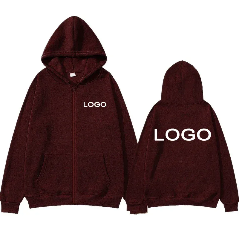 Customized Printed Zipper Hoodies Men Fashion Long Sleeve Zipper Up Sweatshirts Women Casual Personality Hoody Pullover Sudadera — image 11