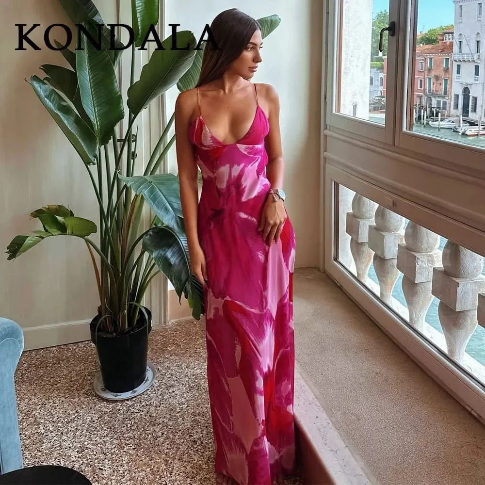 2026 Musim Bunga Musim Panas Chiffon Boho Pakaian Cami Wanita Fesyen Tanpa Tali Tanpa Lengan Cetak Zipper Chic Wanita Pakaian Cami — image 5