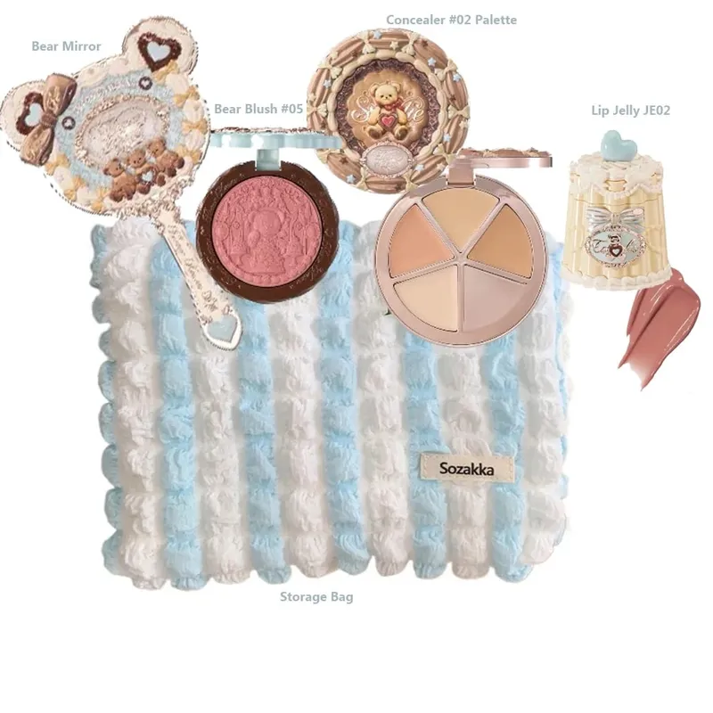 Flower Knows Strawberry Cupid Collection Make-up-Set, komplette professionelle Gesichtspalette, Rouge, Lidschatten, Lippencreme, feste Parfüm-Sets — image 13