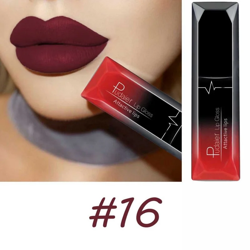 Samtiger, matter, flüssiger Lippenstift, wasserfest, 17 langanhaltende Farben, antihaftbeschichtet, kussfest, glatt, weicher Lippentönung für Mädchen — image 19