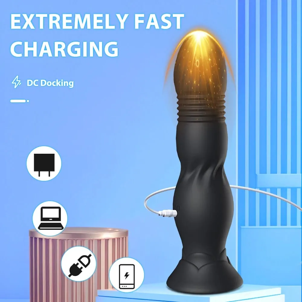 Masajeador de próstata con Control inalámbrico de campo de lujo, vibrador telescópico, tapón Anal para hombres, consolador, adultos, Juguetes sexuales para mujeres, hombres y Gay — image 6