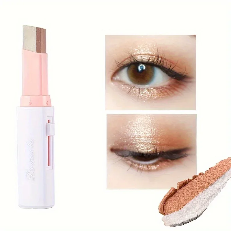 Dobbeltfarvet øjenskyggestift Perleskinnende øjenskygge Blyant Glitter Liner Highlighter Flerfarvet øjenskygge Øjenmakeup Kosmetik — image 10