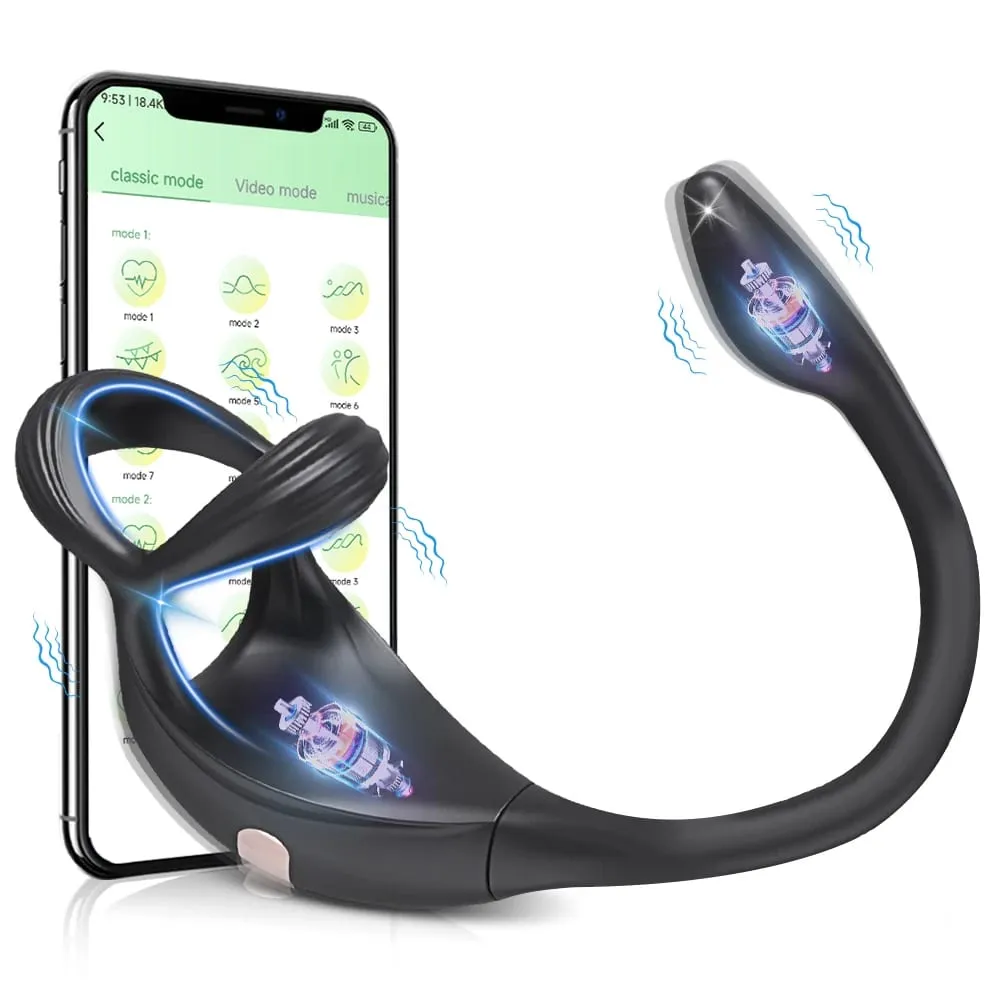 APP Kontrol Butt Plug Cock Ring Vibrerende Prostata Massager til Mænd Begynder Anal Vibrator Anal Plug til Gay Sex Legetøj til Mænd 18+ — image 1