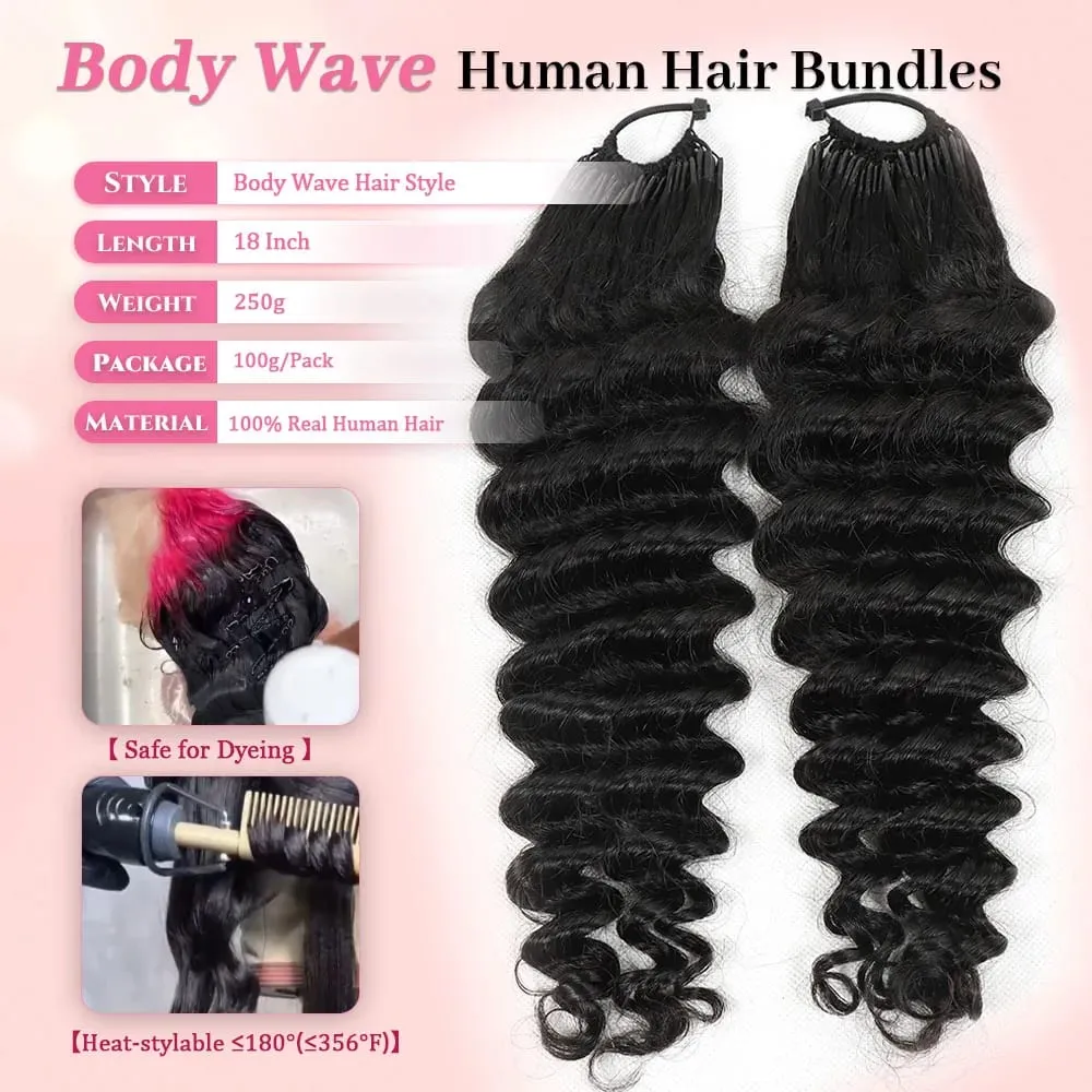 Extensions de cheveux naturels au Crochet, Deep Wave, cheveux bouclés, pré-séparés, sans nœuds, avec boucle, pour tressage, 50g — image 2