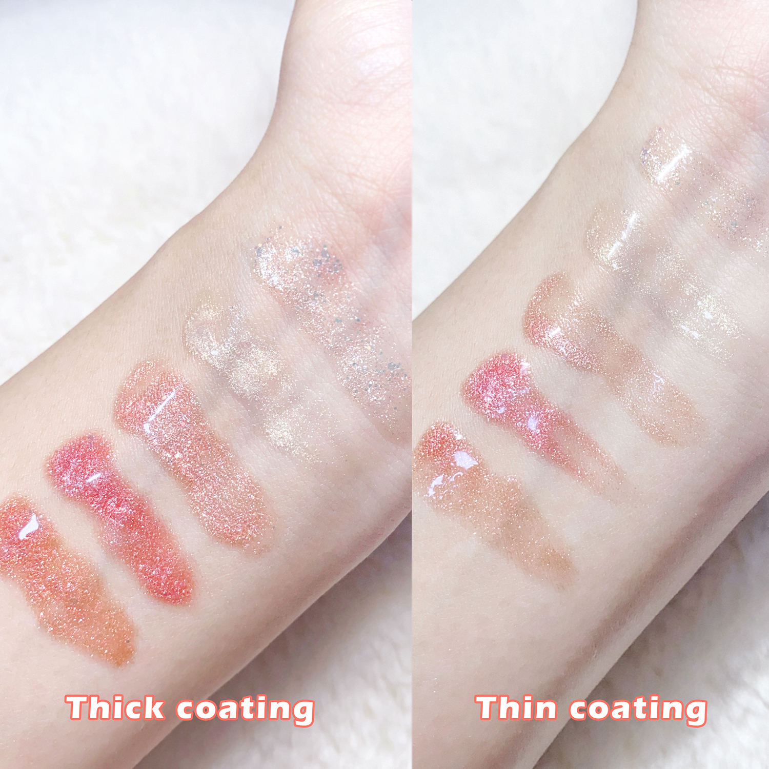 ลิปกลอสสีหวานประกายแวววาว ลิปกลอส ลิปกลอสโปร่งแสง ลิปกลอสน้ำ แวววาวบริสุทธิ์ — image 5