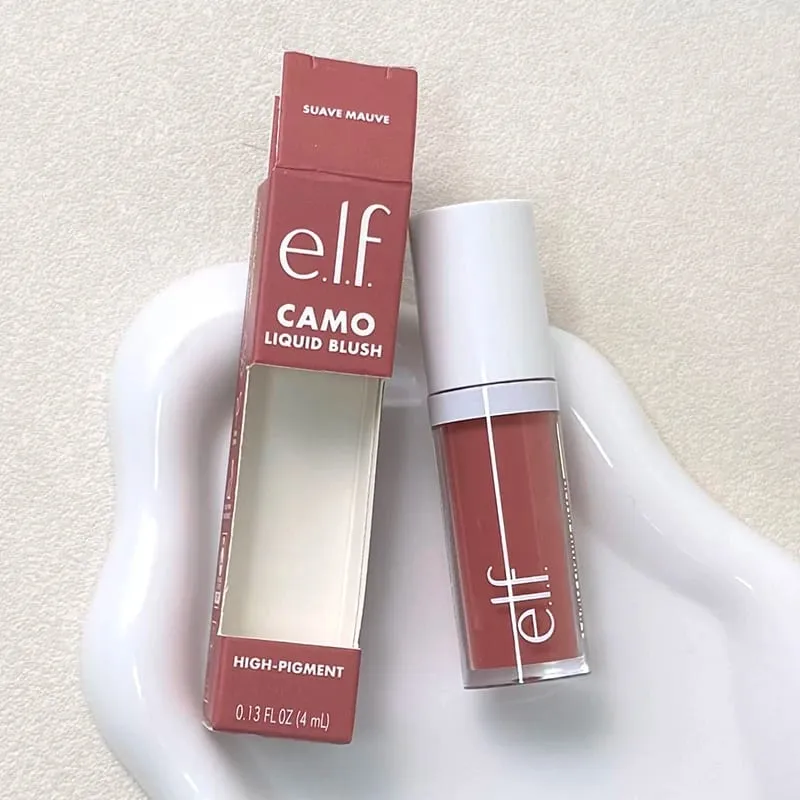 Elf Blush สำหรับริมฝีปากแก้ม Smooth Liquid Blush Two-ended ลิปสติกลิปกลอสแต่งหน้าติดทนนานสีชมพู Primer สำหรับ Pore Minimization — image 16