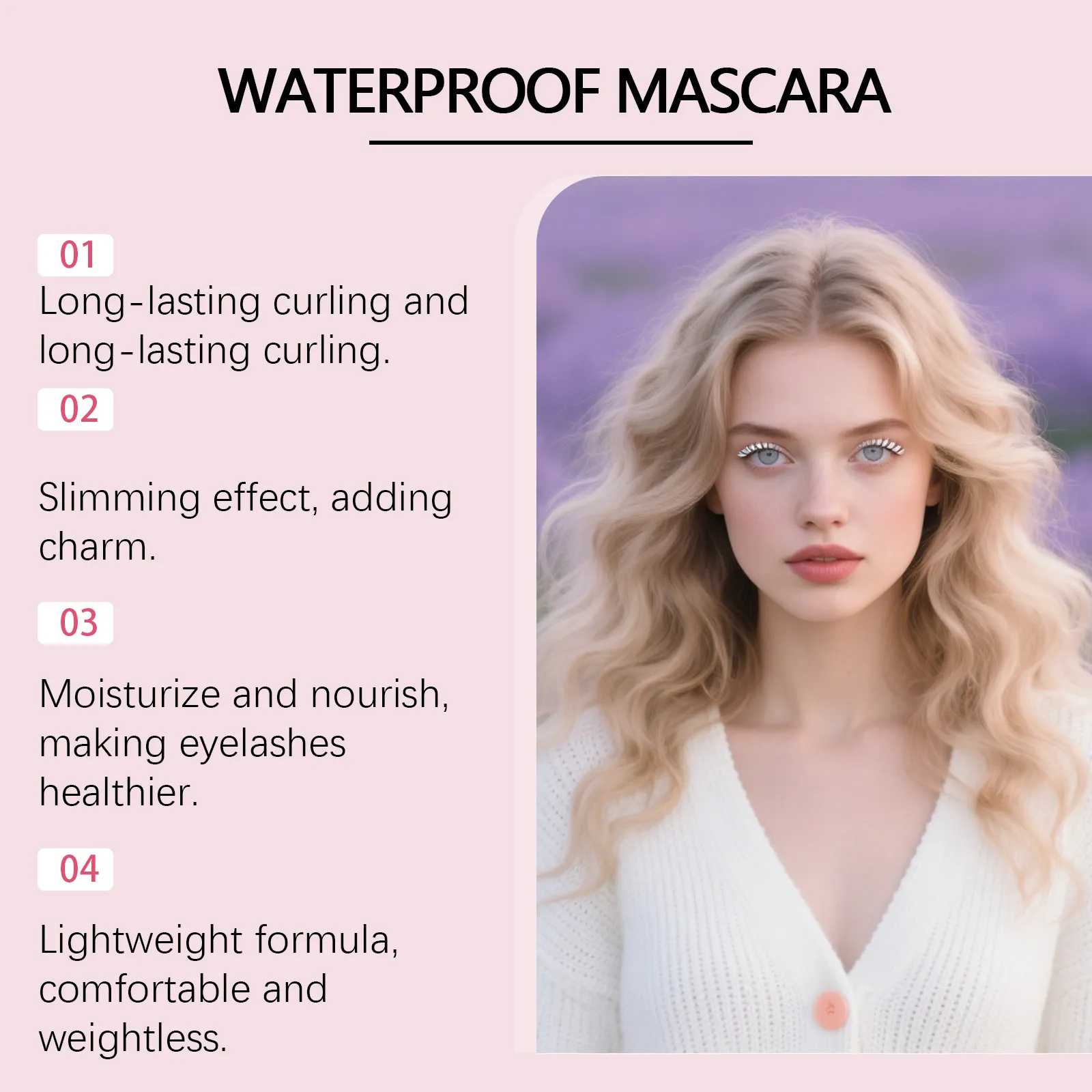 Mascara blanc liquide pour recourber les cils, longue durée, imperméable, Extensions naturelles durables, maquillage, beauté des yeux, cosmétiques, brosse 5ml — image 6