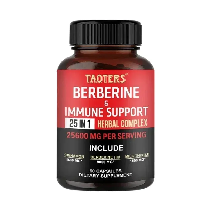แคปซูล Berberine ประกอบด้วย Ceylon Cinnamon และ Milk Thistle เพื่อสนับสนุนสมดุลกลูโคส สุขภาพตับ การย่อยอาหารและลดน้ำหนัก — image 11