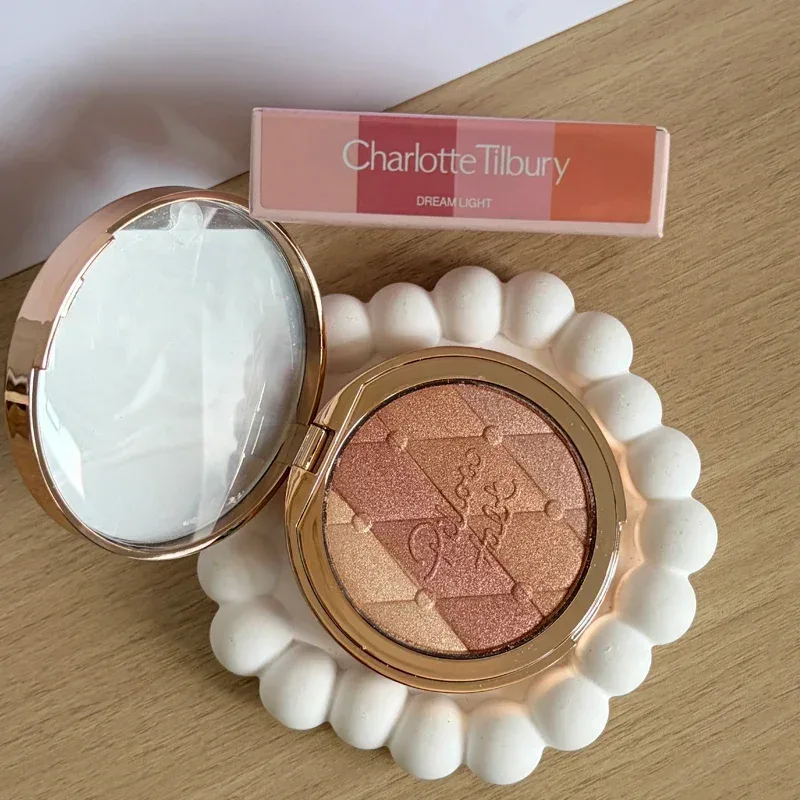 Charlotte Makeup Hadiah Bubuk Perona Pipi & Palet Eyeshadow Seri Kosmetik Mudah Diaplikasikan Pewarna Tahan Lama Concealer Alami Tilbury — image 26