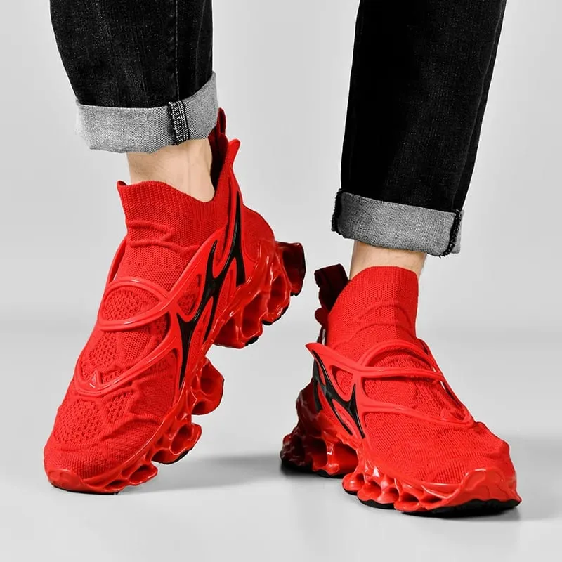 Scarpe da uomo tipo lama scarpe da corsa traspiranti con assorbimento degli urti scarpe antiscivolo per jogging tennis palestra scarpe da ginnastica casual da passeggio — image 4
