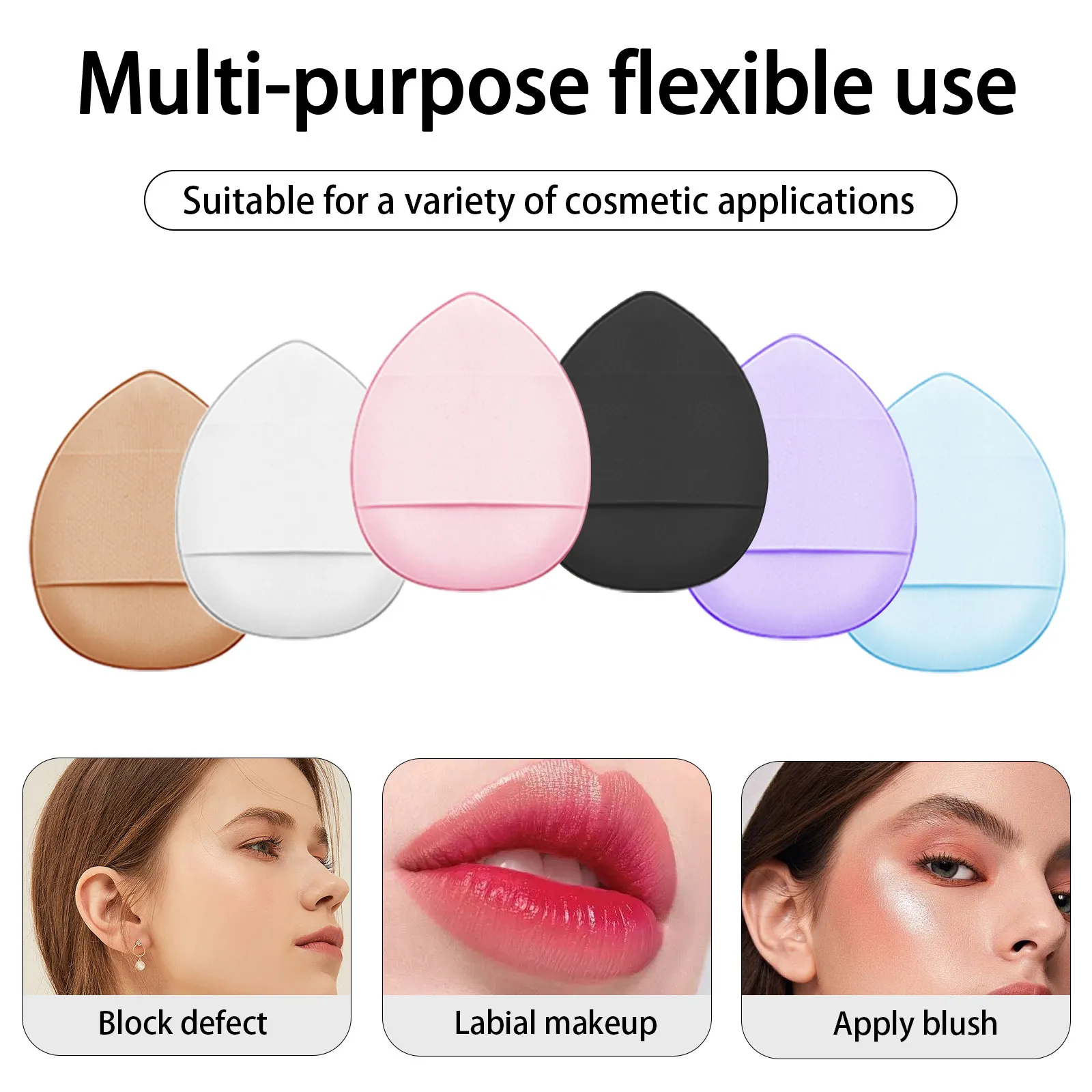 1 Stück weiche Make-up-Pinsel, Foundation, Puder, Rouge, Mischkontur, professionell, hohe Qualität, mit Puderquaste mit 6 Fingern — image 5