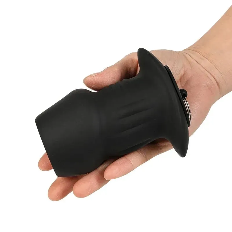 Hollow silikonowy koralik analny Butt Plug Anus Dilator tunel ekspansja lewatywa masaż prostaty zabawki erotyczne dla kobiet mężczyzn masturbacja — image 5