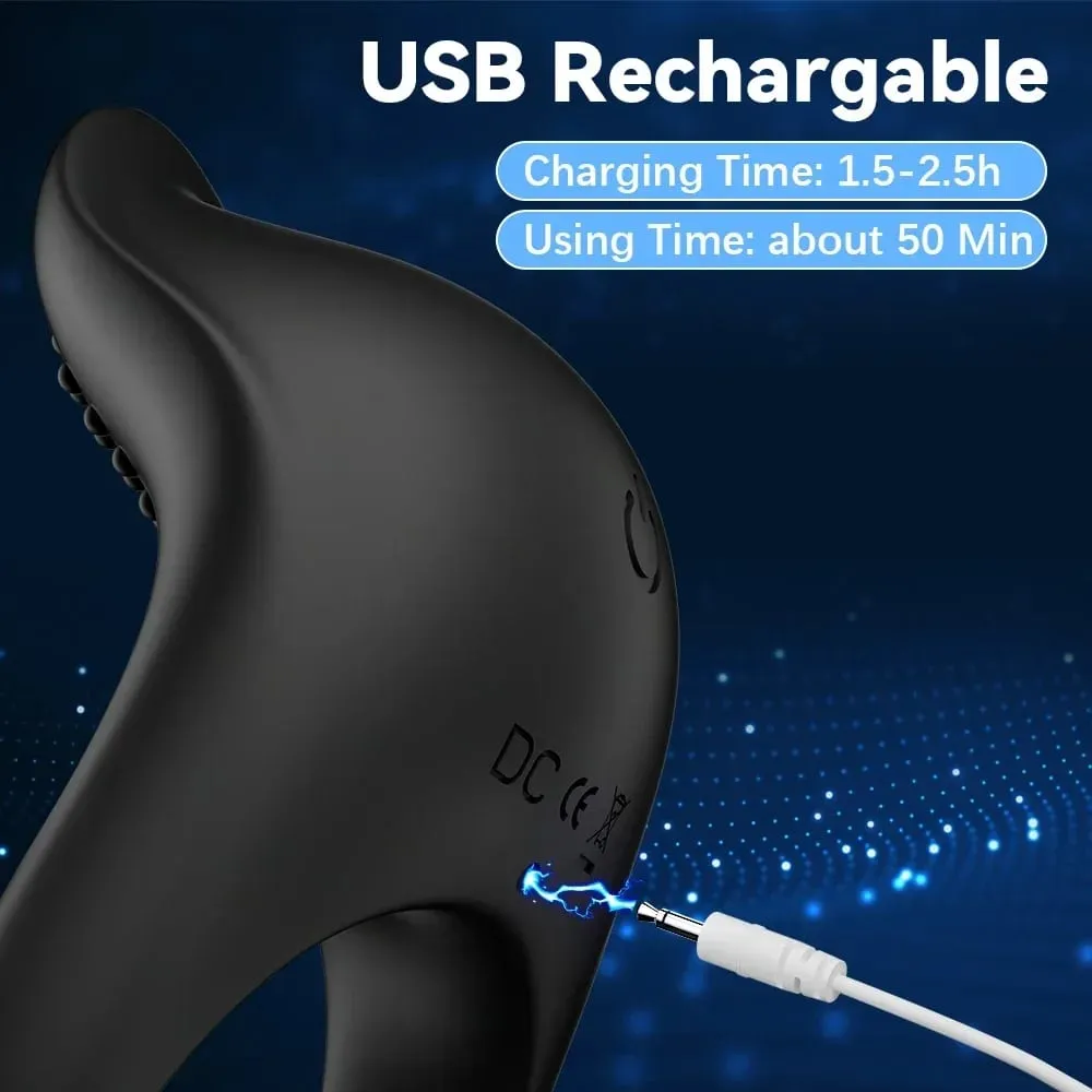 APP Control Vibrator Cock Ring for Men Delay Ejaculation Penis Ring Lock Penisring Cockring Adult Male Sex Toys for Men — image 4