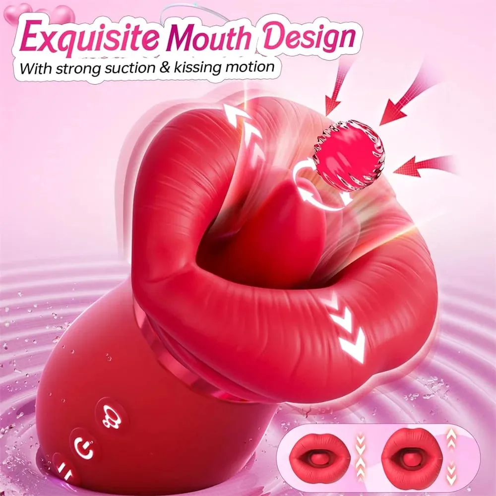 Rose Sucking Vibrator Tongue Licking Clitoris Stimulator For Women Vagina Nipple Vacuum Massager Masturbators Sex Toys Joinjjtoy — image 3