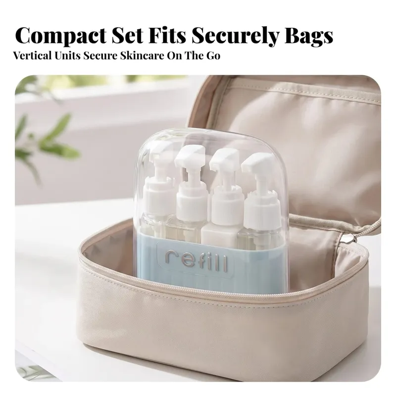Travel Bottle Organizer Kompakt Organizer med pumpeflasker til rejsende forretningsrejser Gym