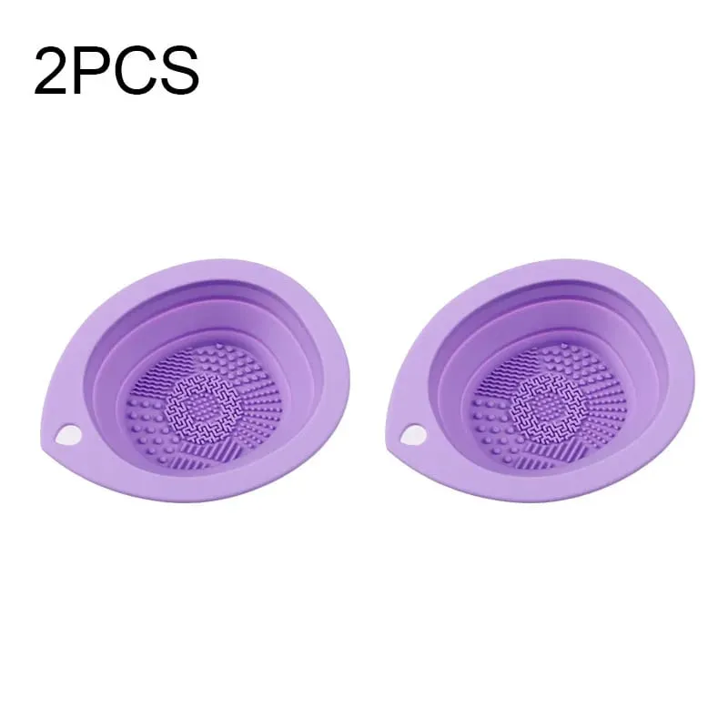 1/2PCS Tappetino per la pulizia del trucco in silicone per la pulizia dei pennelli per il trucco Pennelli per il trucco Strumento per la pulizia dei pennelli HZSQJGZ04