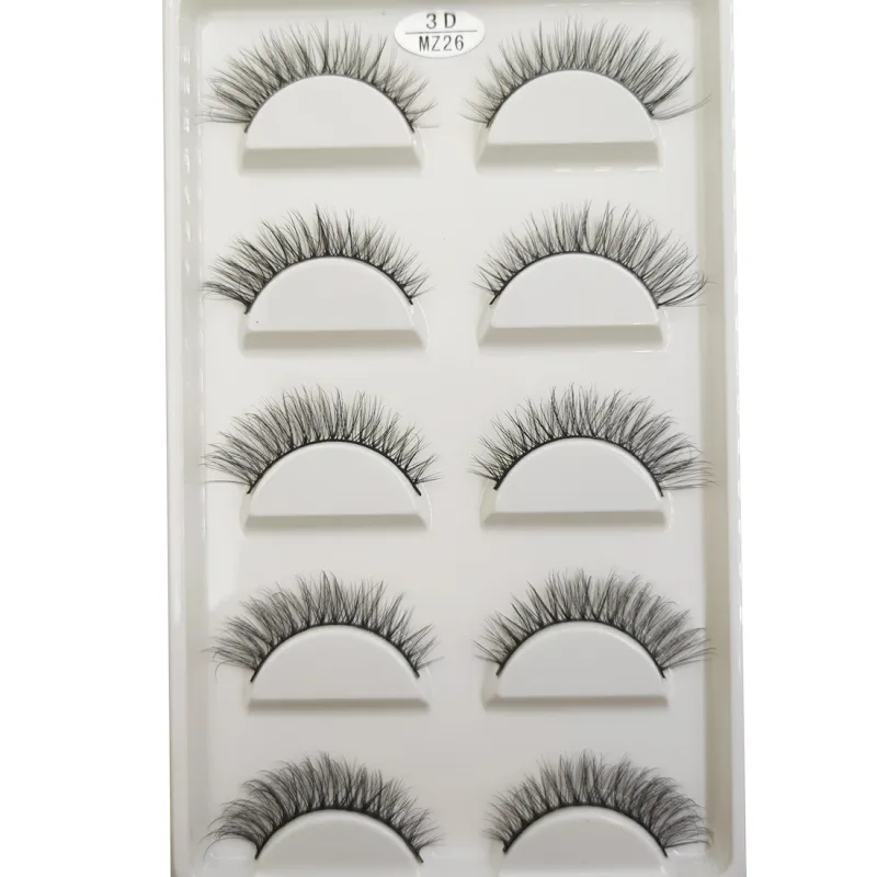Nowy 28 styl 5 par naturalne norek sztuczne rzęsy makijaż przedłużanie rzęs sztuczne rzęsy Faux Cils makijaż uroda Cilios — image 23
