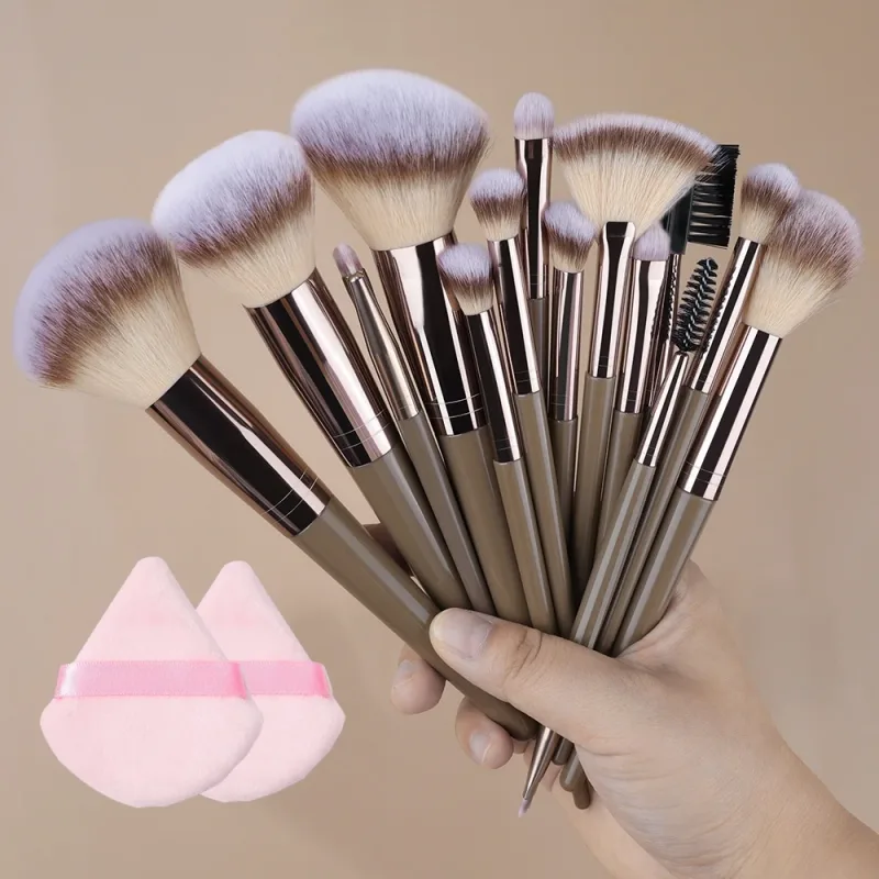 Set di pennelli per trucco da 20 pezzi Professionale Dettagli super morbidi Blush evidenziatore Fondotinta correttore Pennello per ombretto Strumento di bellezza per donna — image 23