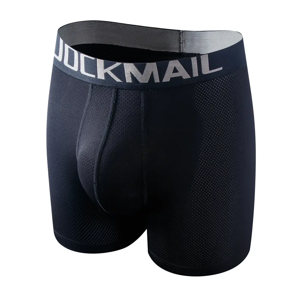 Sexy Men Underwear Men's Boxer 3D Hammock-shaped Pouch Designed Breathable Mesh Panels Men Boxershorts Trunk Male Underpants — image 11