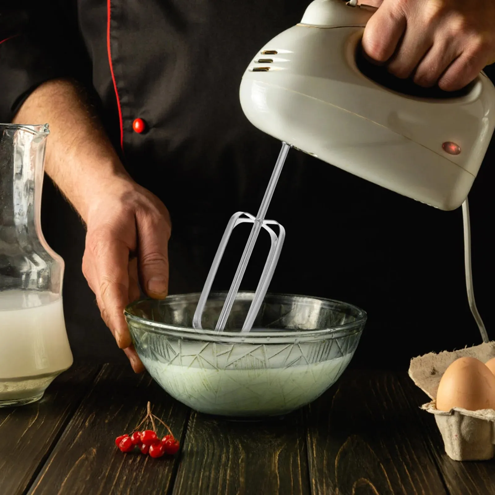 2 Pcs Stainless Steel Hand Mixer Attachments Beaters Hand Mixer Beaters Attachments Replacement Parts For Kitchen — image 5
