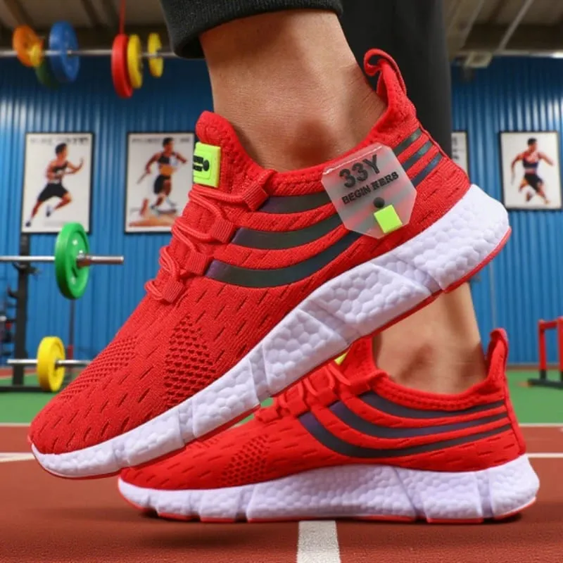 Tênis de malha masculino leve confortável macio respirável tênis de corrida atlético tenis multi colorido sapatos de caminhada — image 11