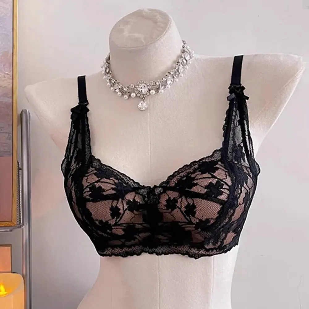 セクシーな BANERDANNI Halter Bow Krajka Podprsenka Vycpaná Push Up Wireless Bez kostice Měkké vnitřní prádlo Spodní prádlo Malé poprsí Každodenní pohodlné nošení` — image 2