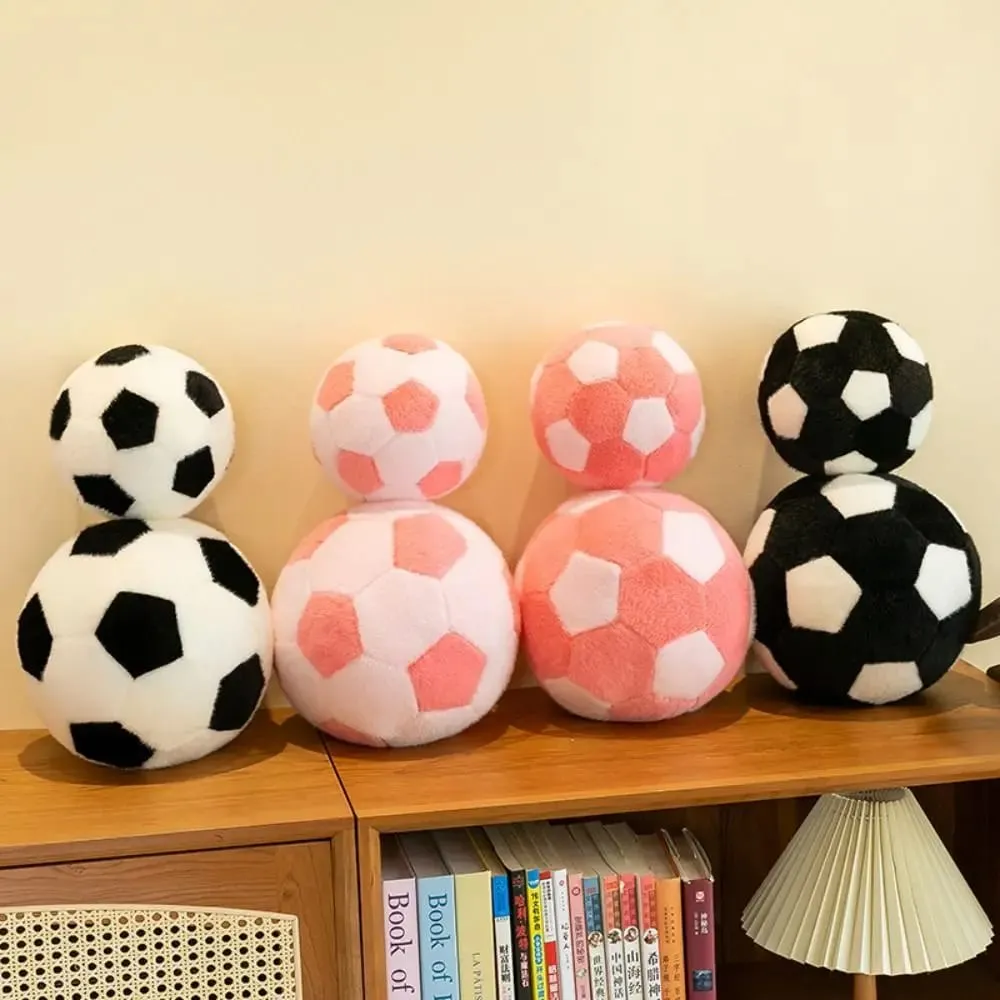 Mascot Ball Ball Shape Soccer Ball Throw Pillow Stuffed Soft Football Throw Pillow 13/20cm Ins Football Friends Birthday Gifts