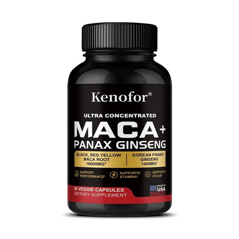 Ekologiska peruanska Maca rotkapslar - svart+röd+gul blandning för energi och prestanda Veganskt tillägg utan GMO för män och kvinnor — image 9