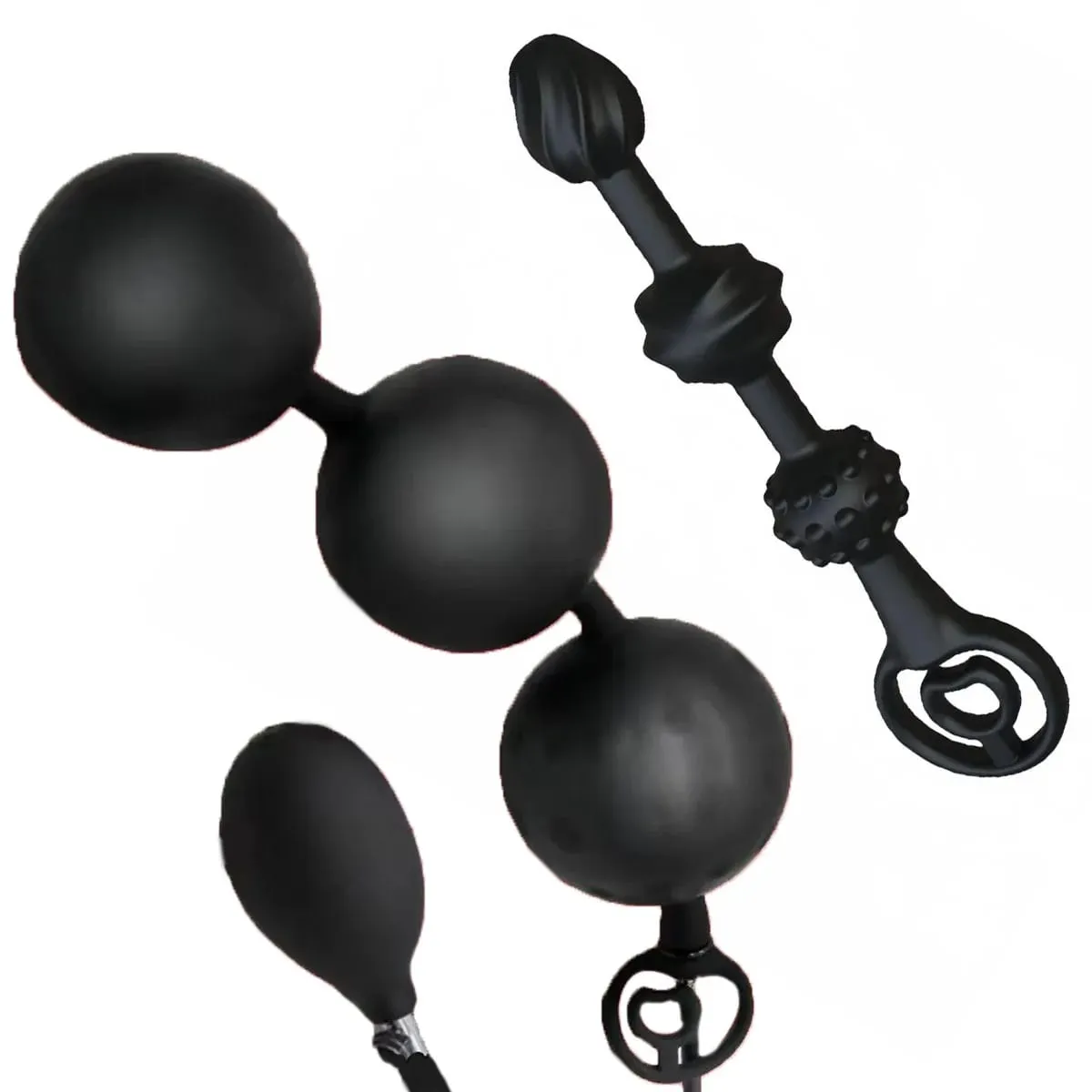 Aufblasbare Analzäpfchen mit drei Kugeln, hinteres Gericht, Analzäpfchen, weibliches Sexspielzeug, Prostatamassage, Sexspielzeug für Erwachsene — image 2
