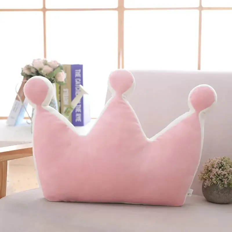 Bantal Mahkota Puteri Lembut Sumbat Bantal Tidur Bilik Gadis Hiasan Sofa Bintang Awan Pelangi Hadiah Kusyen Studio selebriti untuknya