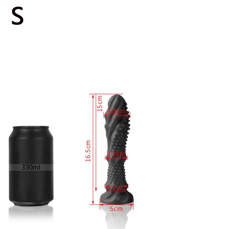 Lobo dente vara enorme longo anal plug grande vibrador butt plug ânus expansão estimulador massagem de próstata brinquedos sexuais anal para mulher homem — image 14