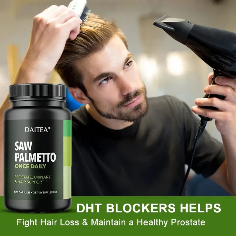 Daitea Saw Palm Capsule Supplément de santé de la Prostate soutient la santé des voies urinaires soutient la santé de la vessie favorise la croissance des cheveux — image 5