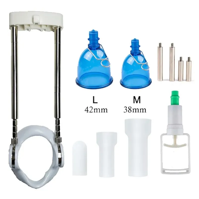 Biegen Richtige Penis Extender Erweiterung mit Vakuum Tasse Bahre Traktion Exerciser Sex Spielzeug Männer Dick Enhancer Größeres Wachstum — image 8