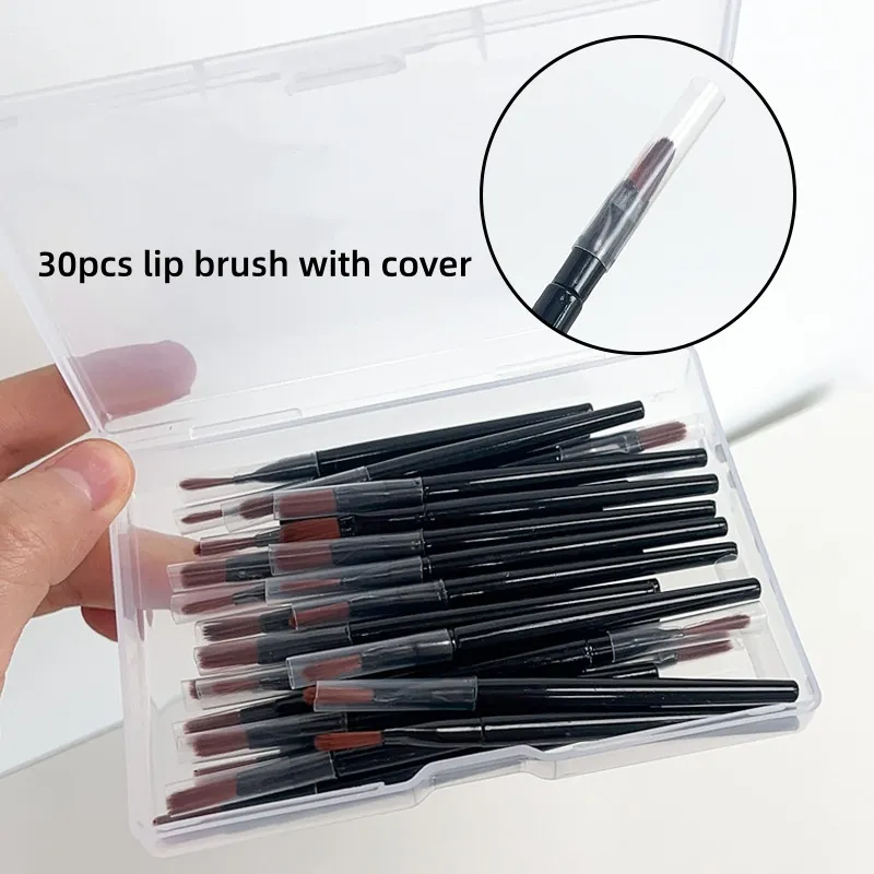 30 stk engangs læbebørster Makeup Børster Sæt Concealer Eyeliner Brush Makeup Mini Værktøj til Kosmetisk Applikator Makeup Værktøj — image 1