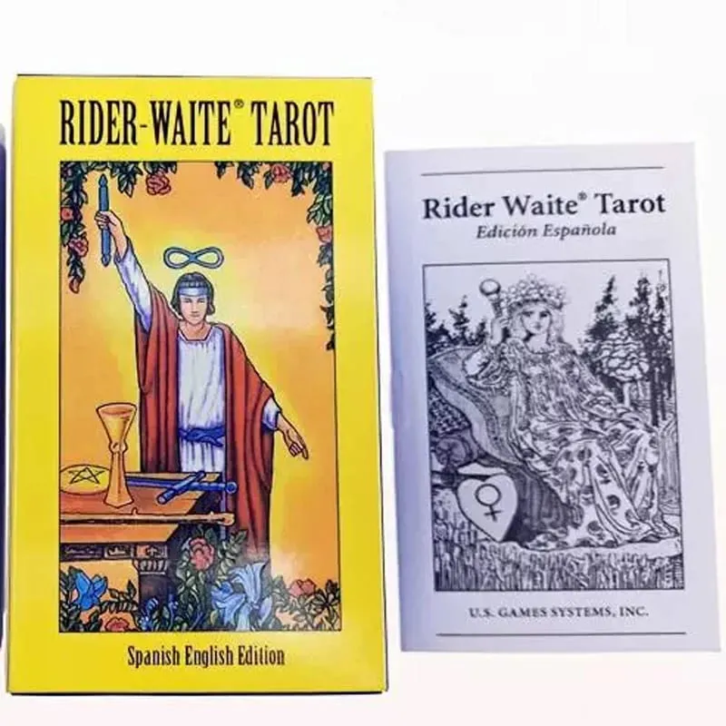 78-teiliges The Rider Tarot-Deck mit Anleitungsheft, unverzichtbar für Tarot-Anfänger und erfahrene Leser, Englisch-Spanisch