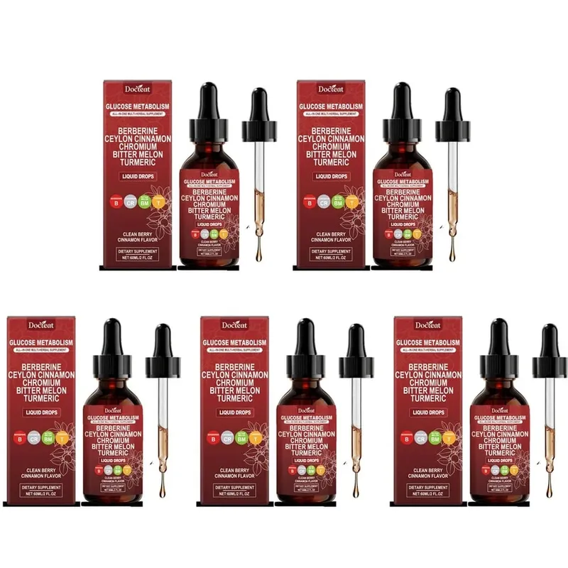 Docteat Glucose Metabolism Liquid Drops with Berberine and Ceylon Cinnamon Supports Smooth Breathing and Clean Airways 60 ML — image 11