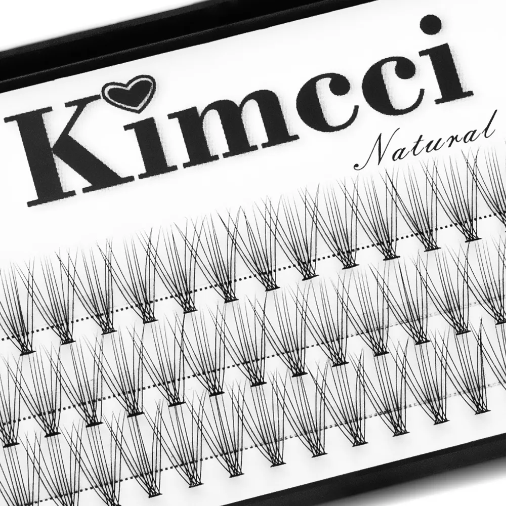 Kimcci 60 عقدة/علبة رموش صناعية طبيعية تمديد ماكياج 10P المنك الفردية رموش صناعية احترافية وهمية تطعيم Cilias — image 2