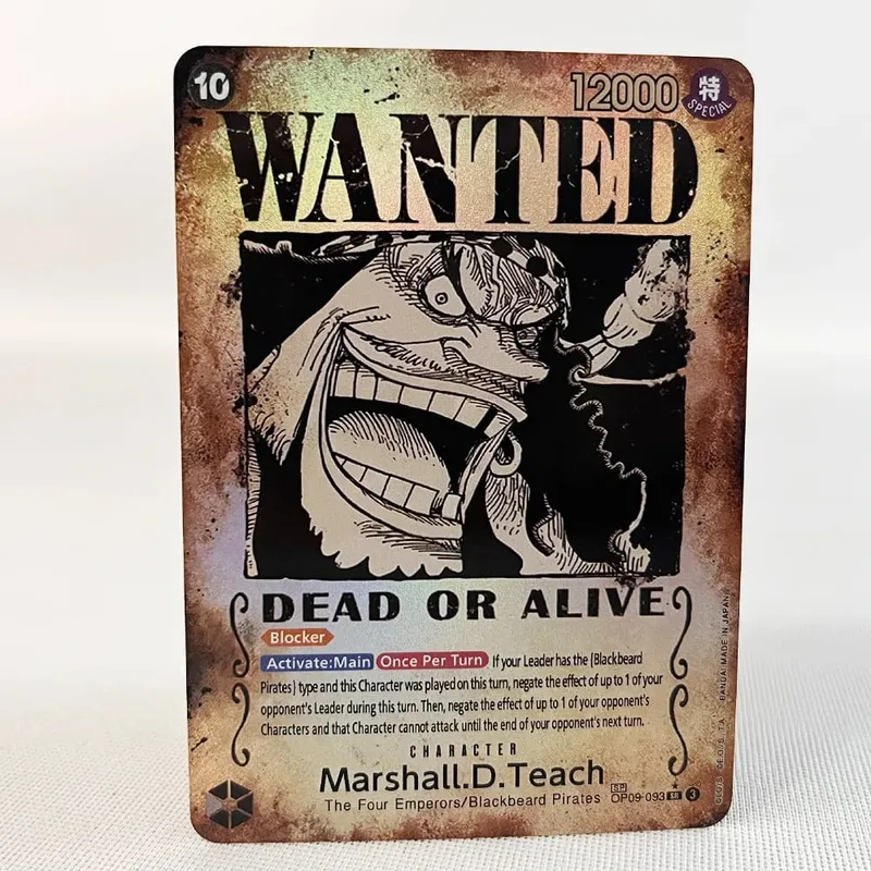 ONE PIECE Retro Wanted styl plakatu Proxy gra karciana Luffy Buggy Shanks Ace Anime OPCG/PTCG karta/kolekcja karta kolekcjonerska — image 6