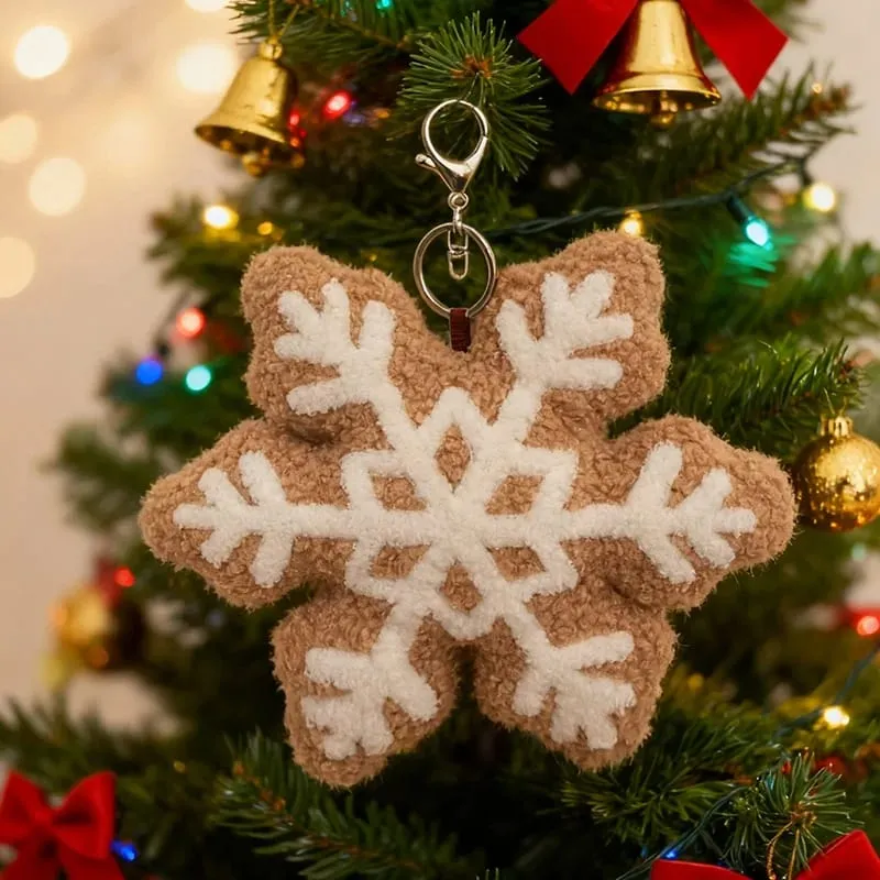 Klassische Weihnachtsserie, Dekokissen, Süßigkeiten, Lutscher, Schneeflocke, Weihnachten, Zepter, Kugeln, Puppe, weiches Sofakissen, Festival-Heimdekoration — image 19