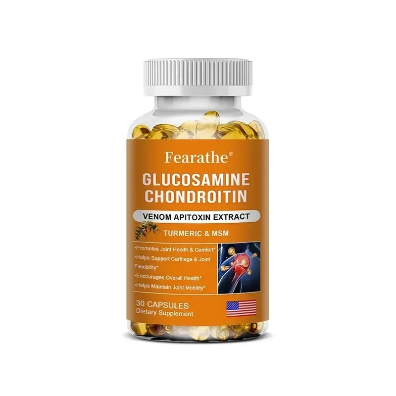 Glucosamina Condroitina Veleno d'api Curcuma e MSM - Supporto digestivo antiossidante per le articolazioni delle ossa Non OGM — image 9