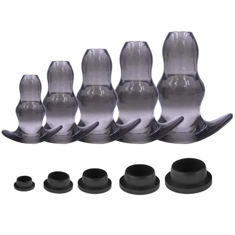 5 velikostí dutý anální kolík/dilatátor/dildo Soft Speculum Sada análních kolíků pro masáž prostaty Intimní/klystýrové sexuální hračky pro ženy Muži Gay — image 5